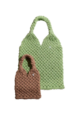 <tc>Bolsa Mini Macramé Beige</tc>