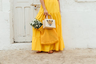 <tc>Bolsa Macramé Amarillo</tc>