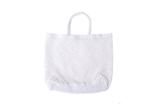 White Macrame Bag