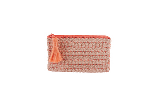 Flamingo Cotton Crochet Clutch